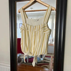 ‎Lush wide strap Striped Shirt/ Butter Yellow Trend 2025